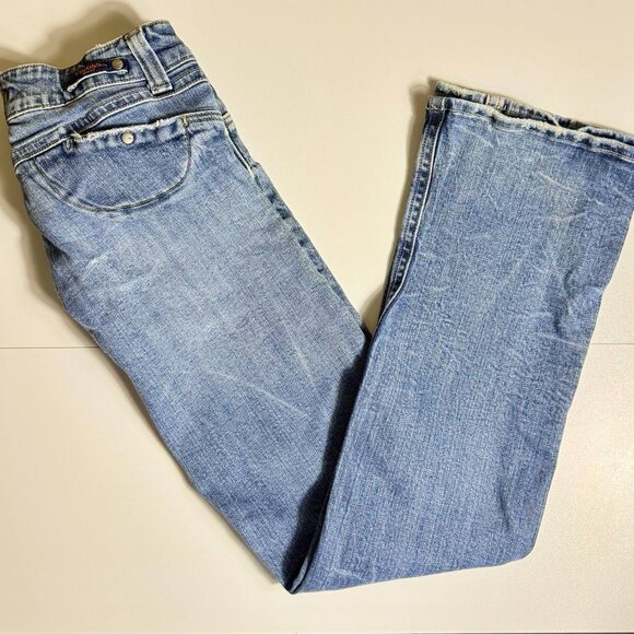 Vigoss Jeans Women’s Size 27 Bootcut Distressed Stretch Denim – Light Wash - Picture 4 of 16